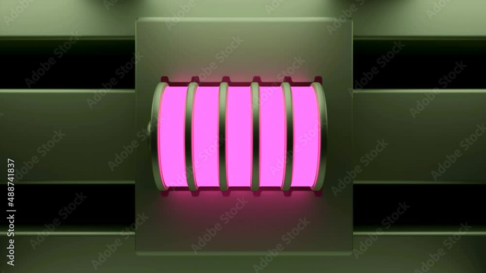 Poster a spring in abstraction.design.a small accumulator on the background of iron made as an animation th