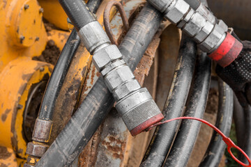 Hydraulic Pressure Hose Cylinder System Connection Tube Connect Pump Equipment