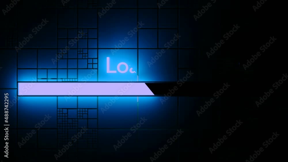 Poster download speedometer.design. the footage on which in abstraction the loading is made with blue light