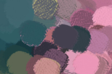 painting with dry brushes, chaotic strokes, multi-colored palette, background for the interior