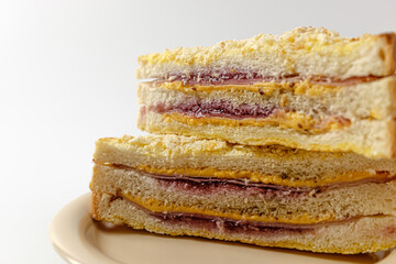Monte Cristo Sandwich on a white background