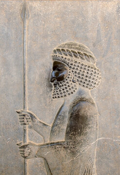 guerrero asirio Persépolis en Irán