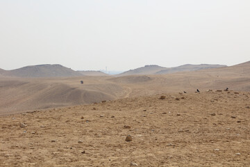 Fototapeta na wymiar The overcasted desert