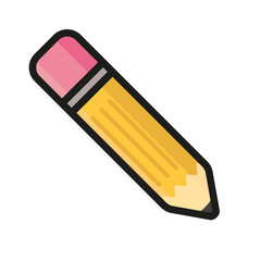 pencil cartoon icon