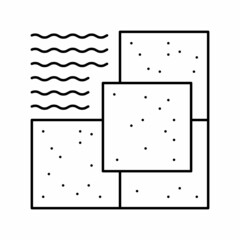 wood flooring parquet line icon vector illustration