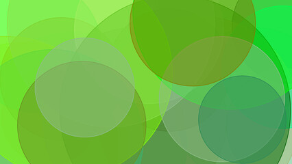 Abstract green circles overlay with white background