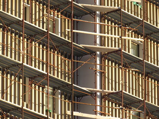 scaffolding during the execution of works 