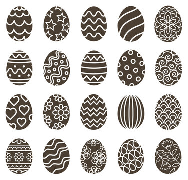 Easter egg icons symbol