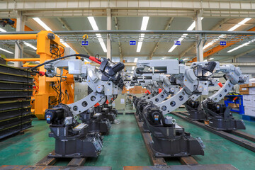 mechanical equipment on the production line of a welding equipment Co., Ltd., North China