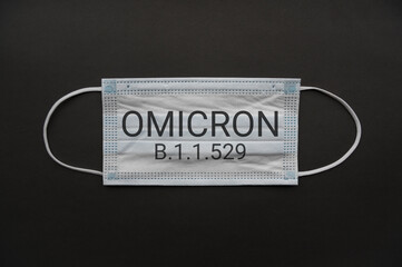 Isolated Coronavirus or COVID-19 protective medical face mask