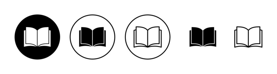 Fototapeta Book icons set. open book sign and symbol. ebook icon obraz