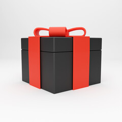 3d cartoon icon gift box  for mockup template presentation infographic  3d render illustration