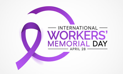 International Workers memorial day is observed every year on April 28, Vector illustration