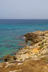 Coast of Salento from Leuca to Gallipoli. Apulia, Italy