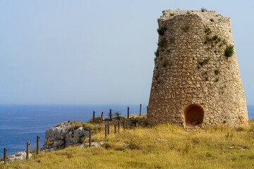 Coast of Salento near Otranto and Leuca at summer