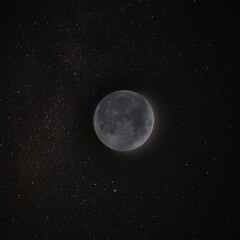 Obraz na płótnie Canvas Mi primer HDR-Lunar con teleobjetivo
