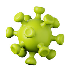 Coronavirus 2019-ncov high quality 3d render illustration. Pandemic illness concept icon. Omicron COVID-19.
