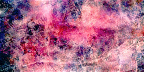 Abstract background with watercolor and Abstract watercolor texture with Texture of a concrete wall with cracks and scratches which can be used as a background. Vintage, grunge, shabby pink background