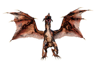 Fototapeta premium 3D Rendering Fairy Tale Dragon on White