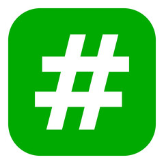 Hashtag und App Icon