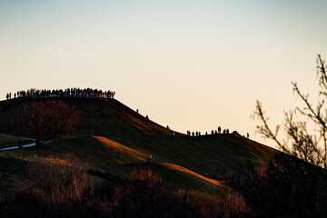 Olympiaberg bei Sonnenuntergang