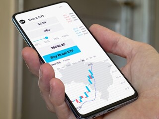South american BRIC etf market, stock brazil BRICS data. Business analysis of a latin america trend. Invest in Brazilian blue chips fund. Buying strategic brazil ETF brics