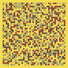 Fototapeta premium Offset Quads generative art background art illustration