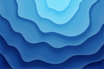 Fototapeta na wymiar Blue abstract background of wavy water for banner, invitation, poster or web site design. Vector illustration with sea waves 3d effect. Eps 10