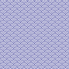 colorful simple vector pixel art very peri and white seamless pattern of minimalistic geometric scaly hexagon pattern in japanese style