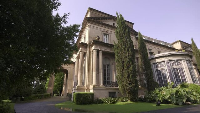 Gimbal Shoot  Of Palacio Sans Souci, Or Sans Souci Palace, In Buenos Aires Argentina In 4K