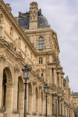 Fototapeta na wymiar The Louvre Palace in Paris, France