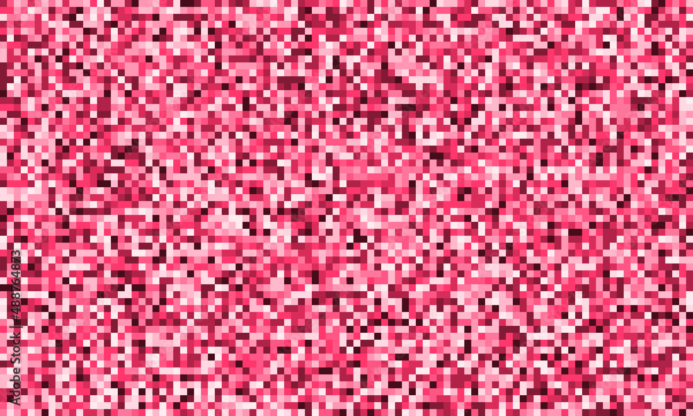 Poster abstract pixel seamless background with pink squares.
