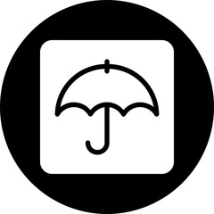 keep dry glyph icon