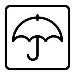 keep dry line icon