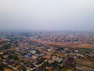 An aerial image of the city of Owerri, Imo State, Nigeria