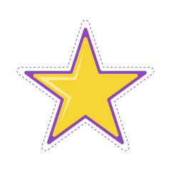Fototapeta premium star sticker design