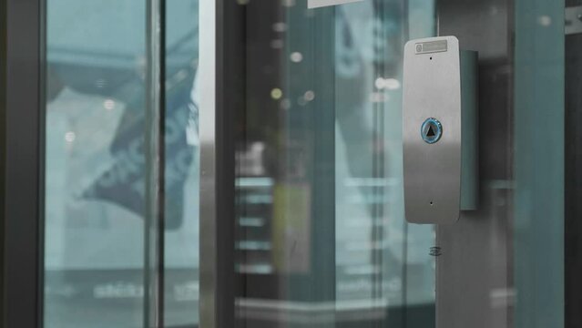 Child presses the elevator call button