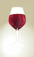 Image with a glass of red wine.