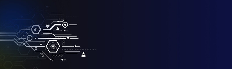 abstract blue medical technology background