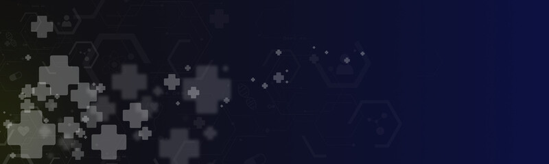 abstract blue medical technology background