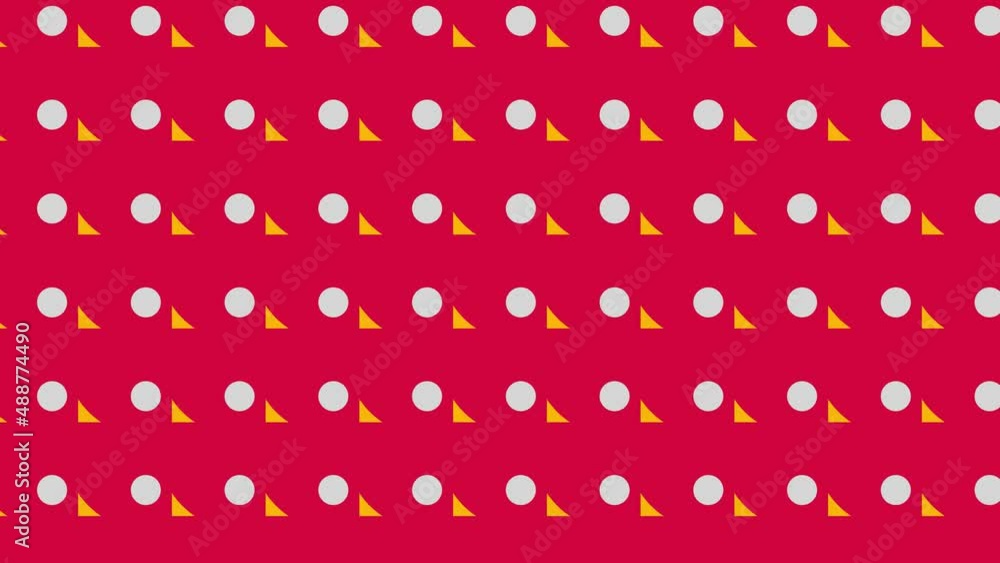 Poster abstract pattern with multicolor geometric shapes. motion graphic background in a flat design with g