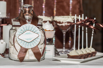 wedding cake with candle