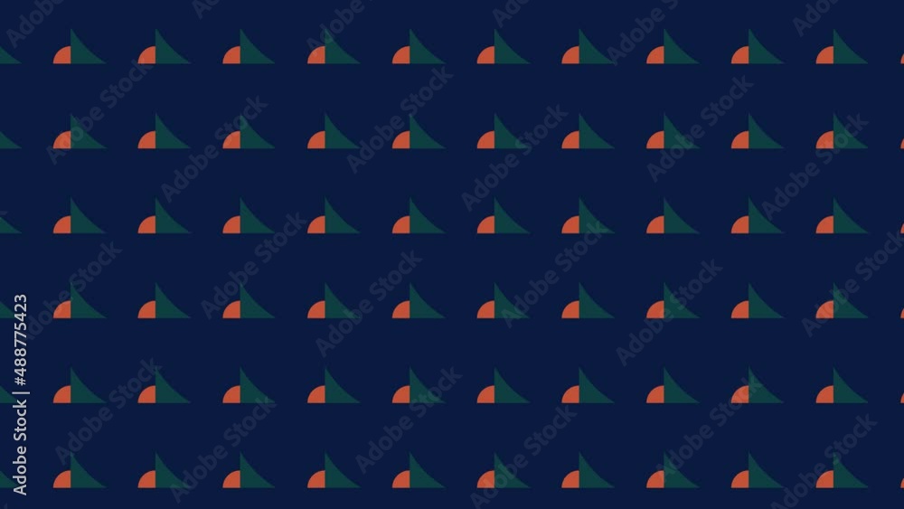 Poster abstract pattern with multicolor geometric shapes. motion graphic background in a flat design with g