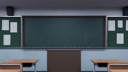 blackboard in classroom  © AddMeshCube
