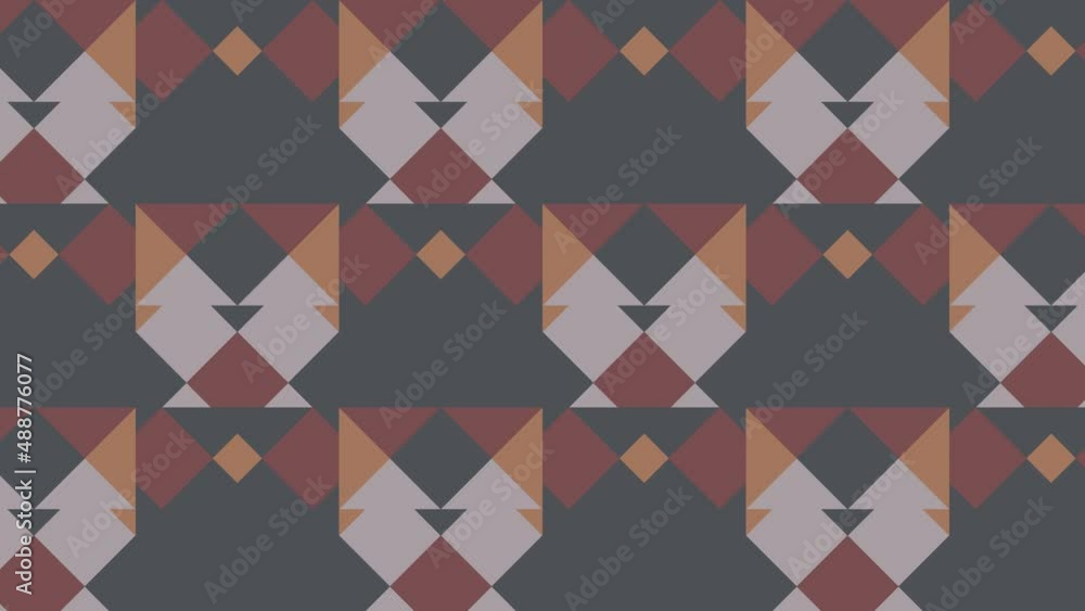 Poster abstract pattern with multicolor geometric shapes. motion graphic background in a flat design with g