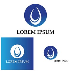 Water drop Logo Template vector