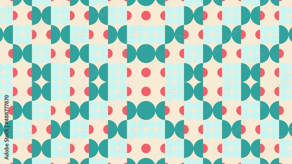 Poster abstract pattern with multicolor geometric shapes. motion graphic background in a flat design with g