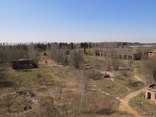 Abandoned buildings of the secret soviet base