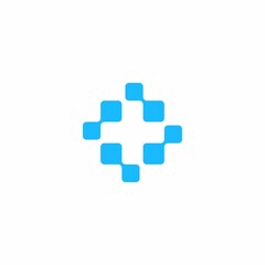 Medical data logo simple creative