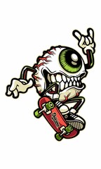 Monster Eye Skateboard